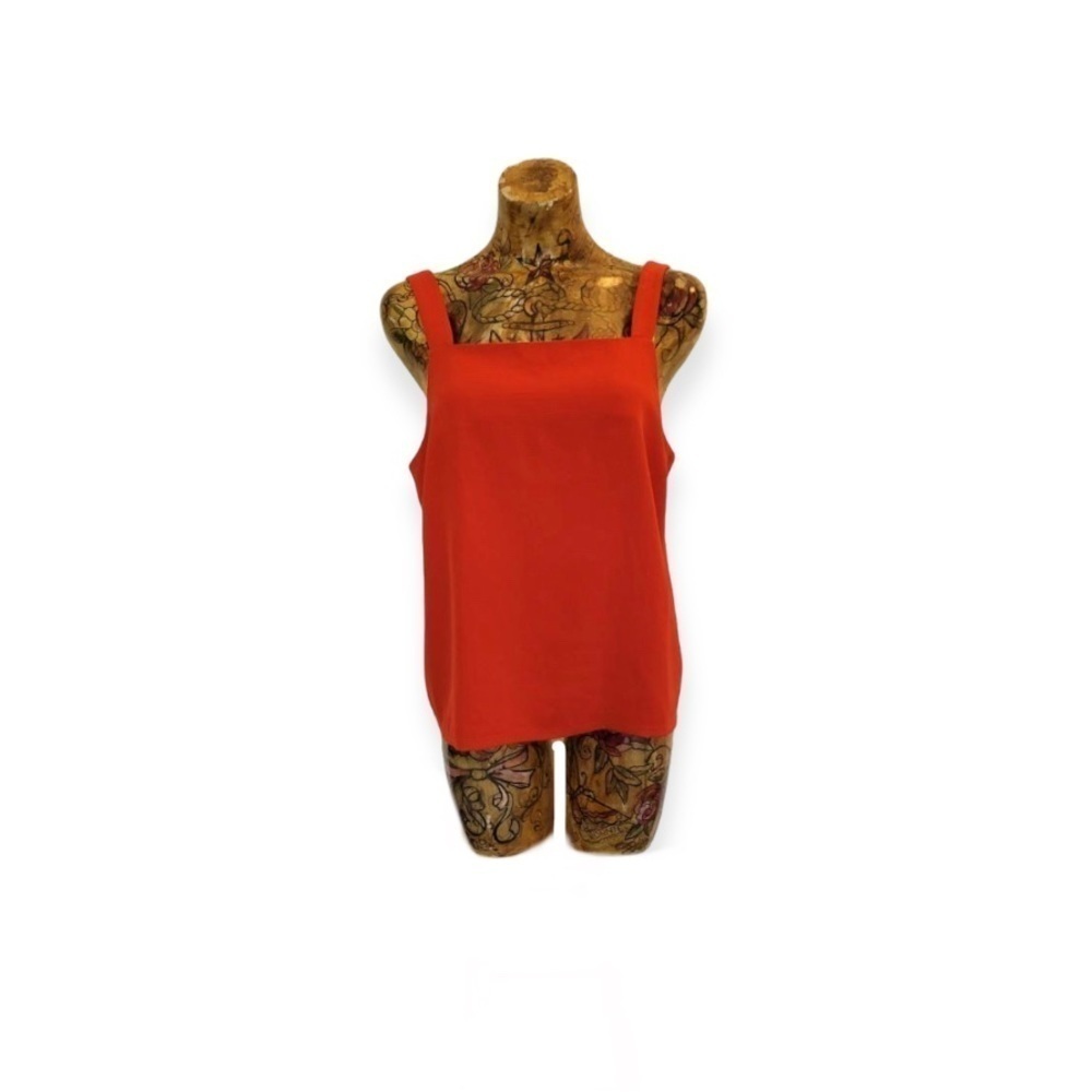 Brass top red sleeveless LARGE
